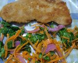 Foto del paso 6 de la receta: Rúcula, zanahoria, cebolla morada en ensalada
