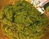 A picture of step 5 of Green Laddoo.