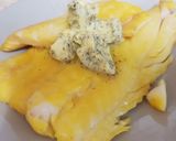 A picture of step 4 of My lovely piece of Poached Smoked Haddock with herb Butter.