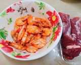 Hình bước làm 1 của món Gỏi rau càng cua trộn tôm thịt