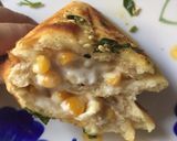 A picture of step 6 of Garlic bread with garlic mayo corn.
