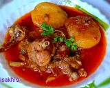 কাঁচা আলু স্পেশাল ভিন্ন স্বাদের দেশী মুরগীর ঝোল রেসিপি ধাপ - 7 ছবি