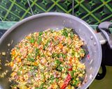 A picture of step 5 of Amaranthus, Veggies and Lentil Dry Curry.