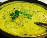 A picture of step 11 of Cream of Broccoli Spinach and Walnut Soup.