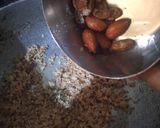 A picture of step 4 of Rava coconut burfi cardamom flavour.