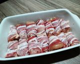 Baconbe tekert sajtos csirkemell recept fázis 3 fotója