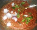 A picture of step 3 of Kashmiri paneer.