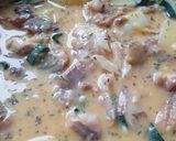 Cukiniowa fritata ze smażonym karasiem krok przepisu 5 zdjęcie