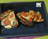 Foto del paso 6 de la receta: Berenjenas en forma de abanico light