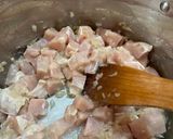 Gombás-borsós rizseshús recept fázis 3 fotója