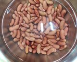 A picture of step 1 of Rajma palak curry.