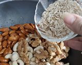 A picture of step 2 of Dry fruit Namkeen.