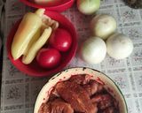 2005. Egyszerű tepsis hús és köret 😋 recept fázis 1 fotója
