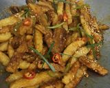 A picture of step 6 of Honey chilli fries.