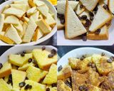 Foto langkah ke 2 dari resep Bread pudding panggang.