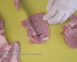 A picture of step 5 of Su-Buta (Sweet and Sour Pork).