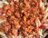 Foto del paso 6 de la receta: Macarrones dos versiones: con boloñesa de soja texturizada o con atún