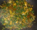 A picture of step 10 of Brinjal aur Palak saag.