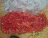 A picture of step 2 of Jhatpat Chicken masala karahi.