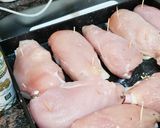 Foto del paso 4 de la receta: Pañuelos de pechuga rellenos
