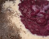 A picture of step 4 of Jamun Poha pudding (Java plum Rice flakes pudding).
