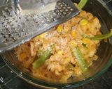 A picture of step 3 of Cheesy Corn Pasta.