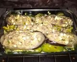 Foto del paso 4 de la receta: Berenjenas en colchón de arroz y zapallitos