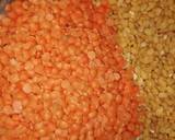 Masoor and moong ki daal with boiled rice recipe step 1 photo