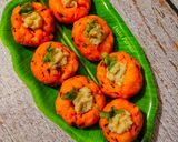 शेजवान उपमा बाईट्स - फ्यूजन मॉर्निंग ब्रेकफास्ट रेसिपी चरण 8 फोटो