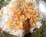 Foto langkah ke 6 dari resep Nasi bakar ayam suir pedas.