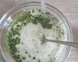 Foto del passaggio 1 della ricetta Insalata di mozzarella e verdure con pesto e cialde al # tè matcha