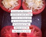 Une image de l'étape 4 de Tomate farcie à la viande hachée et au aubergines accompagnée de tagliatelles.