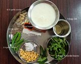 A picture of step 1 of Majjige Saaru Buttermilk Sambhar.