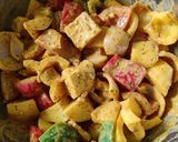 A picture of step 3 of Crunchy mix veg platter.