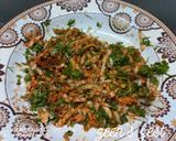 A picture of step 3 of Shalgam or Turnip Parathas.