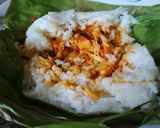 Foto langkah ke 8 dari resep Nasi Bakar Ayam Suwir Kemangi.
