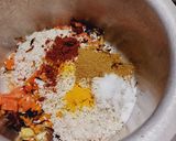 A picture of step 2 of Masala bhat.
