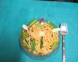 A picture of step 4 of Spaghetti With Indo - Chinese Twist.