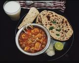 A picture of step 6 of Chole Paneer masala.