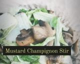 Foto langkah ke 2 dari resep Mustard Champignon Stir (Tumis Sawi Jamur) ala Kitchentaste.
