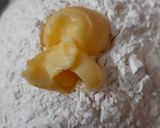 A picture of step 2 of Mishti Singara or Kheeri Singara.