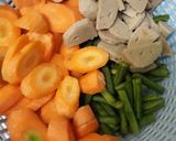 Foto langkah ke 1 dari resep Tumis Kacang Panjang Wortel Bakso.