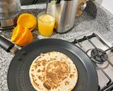 Foto del paso 4 de la receta: Tortilla de trigo con jamón y queso