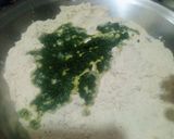 A picture of step 2 of Palak Ki Poori.