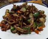 Foto langkah ke 12 dari resep Tumis terong hijau teri pedas.