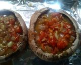 A picture of step 9 of Stuffed Portobello Mushrooms With oven roasted tomatoes.