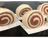 Hình bước làm 6 của món Bánh bao sữa socola cuộn