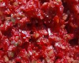 A picture of step 1 of Beetroot Rava Uttapam.