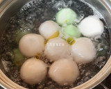 Foto langkah ke 3 dari resep Wedang Ronde Tiga Warna.
