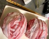 A picture of step 3 of Pork Belly Egg Onigiri.